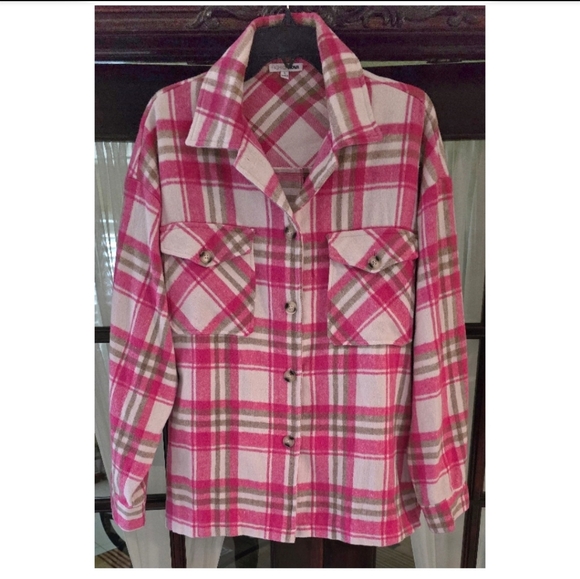 Fashion Nova Pink and White Plaid Skirt Set, Size L - Picture 4 of 16